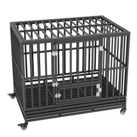 47 Inch Heavy Duty Dog Crate, Indestructible Dog Crate