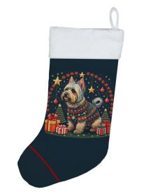 Silky Terrier Christmas Christmas Stocking Fireplace Hanging Stockings Christmas Season Party Decor Family Holiday Decorations