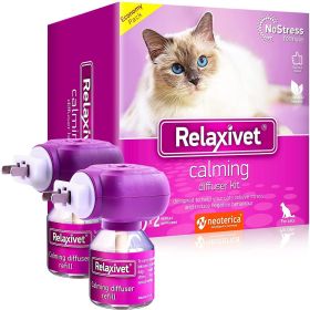 Cat Calming Diffuser & Pet Anti Anxiety Products   Feline Calm Pheromones Plug in & Cats Stress Relief Comfort Helps with Pee New Zone Aggression (2 P