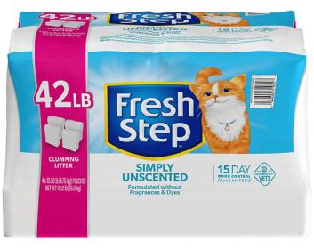 Fresh Step, Simply Unscented Clumping Cat Litter, 42 lbs.