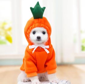 Cute Fruit Dog Clothes For Small Dogs Hoodies Winter Warm Fleece Pet Clothing Puppy Cat Costume Coat For French Chihuahua Outfit (Option: 3 Style-S)