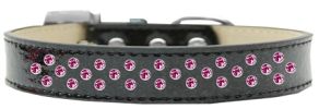 Sprinkles Ice Cream Dog Collar Bright Pink Crystals