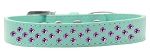 Sprinkles Dog Collar Purple Crystals (Color/Size: Size 12 Aqua)