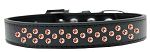 Sprinkles Dog Collar Orange Crystals (Color/Size: Size 12 Black)