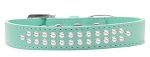 Two Row Pearl (Color/Size: Size 12 Aqua Dog Collar)