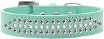 Ritz Pearl and Clear Crystal Dog Collar (Color/Size: Aqua Size 12)