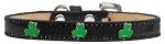 Shamrock Widget Dog Collar (Color/Size: Black Ice Cream Size 10)