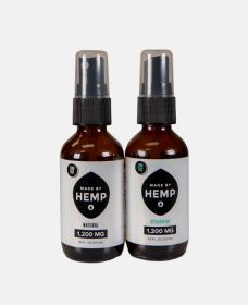 Made by Hemp Broad Spectrum Distillate based Cannabinoid Hemp Extract (Flavor: Spearmint 120mmg)