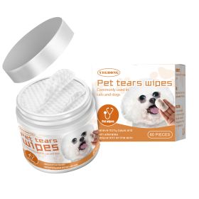 Yegbong Pet Wipes Clean, Dogs And Cats Tear Stains Eye Cleaning Wipe Eye Dirt Cotton Pad (Quantity: 4pcs)