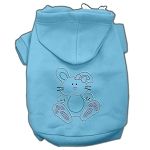 Bunny Rhinestone Hoodies (Color/Size: Baby Blue L)