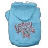 Happy Valentines Day Rhinestone Hoodies