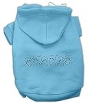 Beach Sandals Rhinestone Hoodies (Color/Size: Baby Blue L)