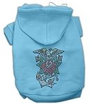 Eagle Rose Nailhead Hoodies (Color/Size: Baby Blue L)