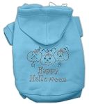 Happy Halloween Rhinestone Hoodies (Color/Size: Baby Blue L)