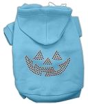 Jack O' Lantern Rhinestone Hoodies (Color/Size: Baby Blue L)