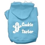 Cookie Taster Screen Print Pet Hoodies (Color/Size: Baby Blue Size Lg)