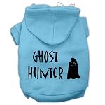 Ghost Hunter Screen Print Pet Hoodies (Color/Size: Baby Blue with Black Lettering Lg)