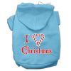 I Heart Christmas Screen Print Pet Hoodies